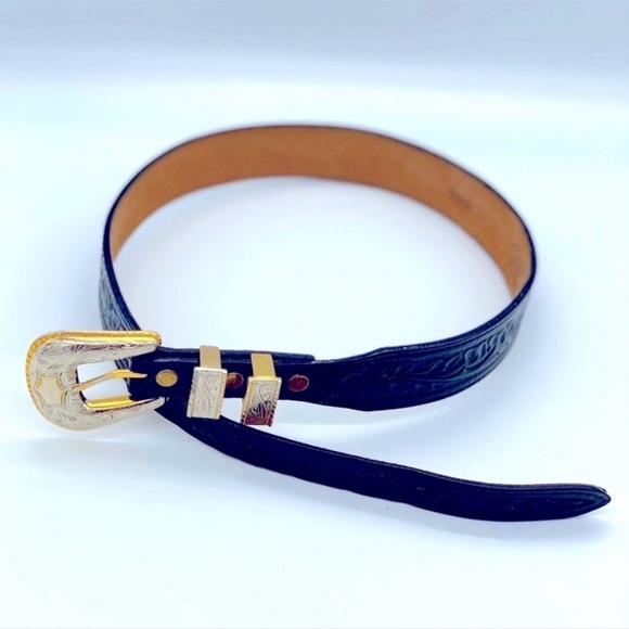 CIRCLE Y OF YOAKUM WESTERN COWGIRL LEATHER BELT - Picture 2 of 4